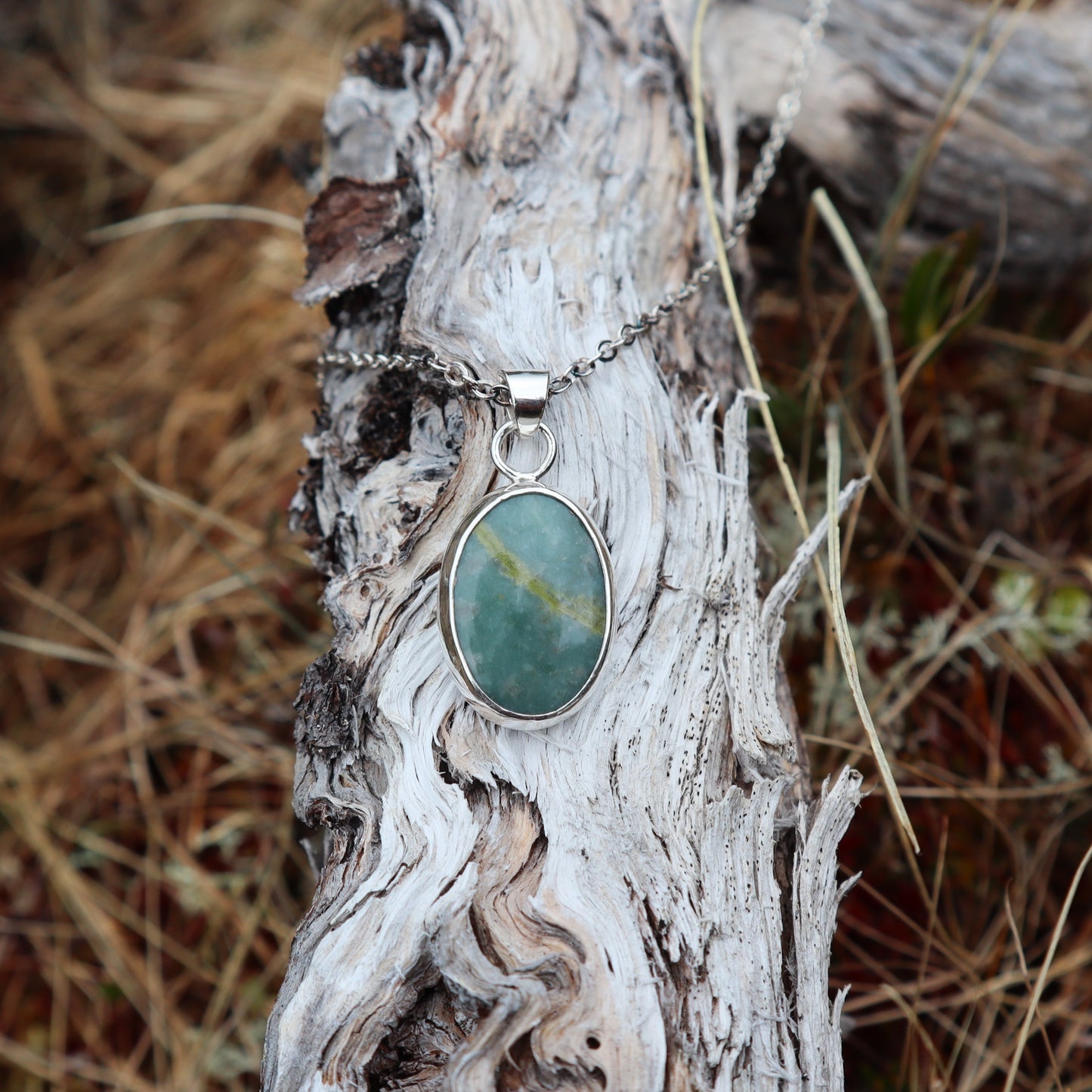 Robbins Egg Rhyolite Pendant