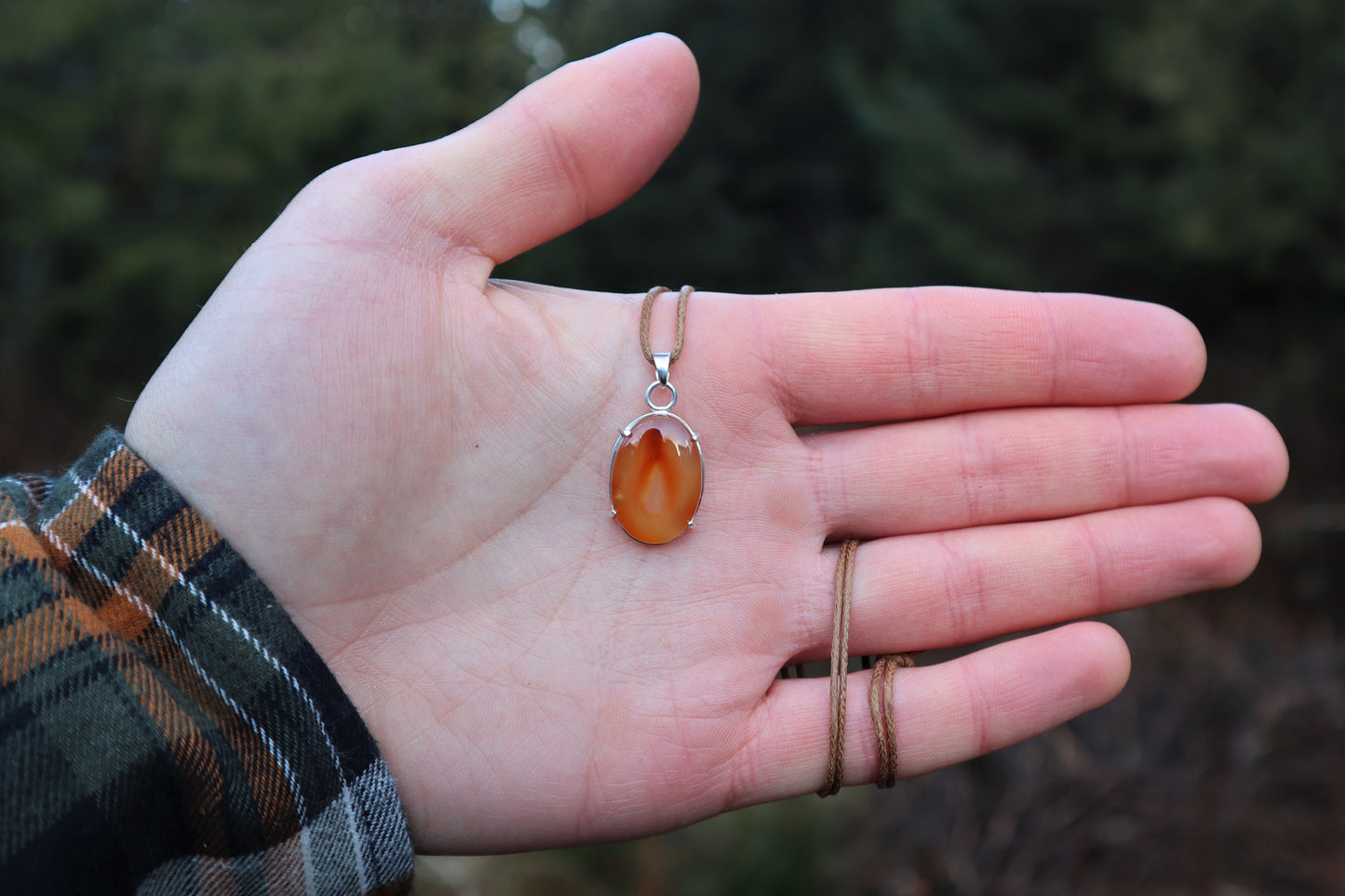 BC Carnelian Agate Pendant